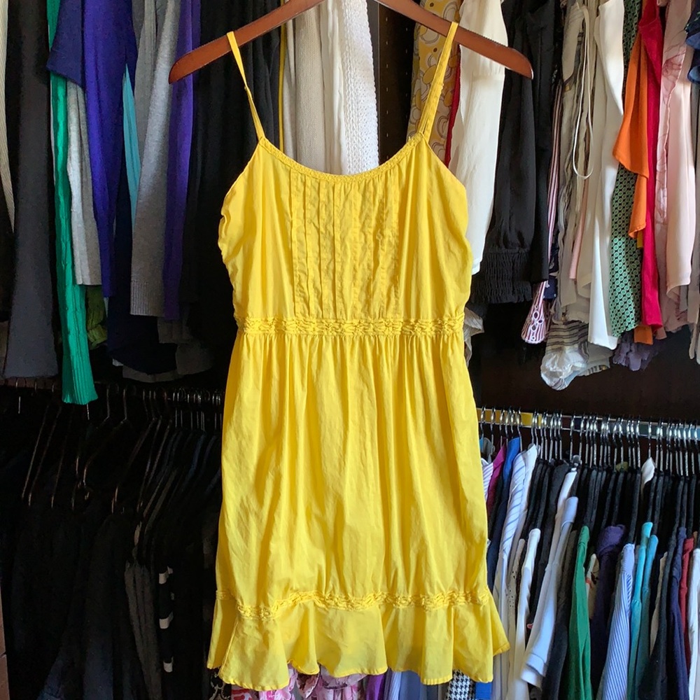 Yellow beach dress by United Colors of Benetton